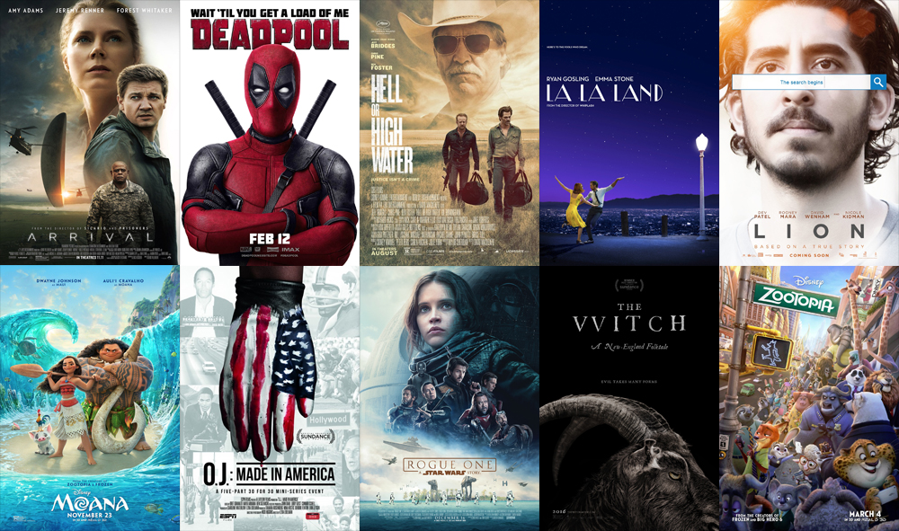 TOP 8 MOVIES OF 2016